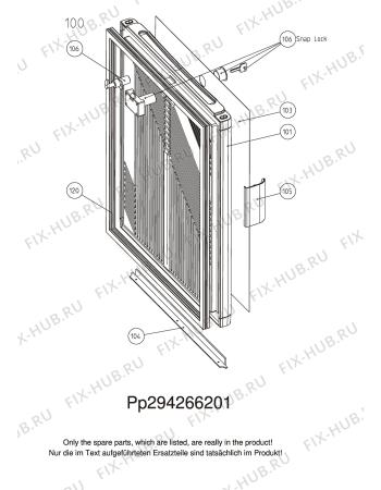 Взрыв-схема холодильника Dometic DR140 - Схема узла C10 Door